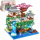 FORMIZON 3320PCS Micro Bausteine, Botanical Garten-Set für Erwachsene mit Pfirsichblüten, Klemmbausteine Haus mit LED, Architecture Creative Geschenk Weihnachten für Frauen und Männer
