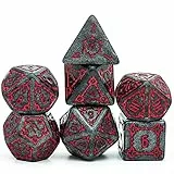 World of Dice Goliath XL - große Pen and Paper Würfel, 7-teilig, ideales Würfelset für D&D, DSA, Cthulhu, und viele weiteren RPGs