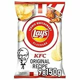 Lay's KFC Kentucky Fried Chicken - Knusprig gewürzte Kartoffelchips für eine gelungene Party (9 x 150 g)
