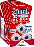 Somat Maschinenreiniger Tabs, 18 (6 x 3) Stück, hygienisch und sauber, ohne extra Spülgang, gegen Fett und Kalk