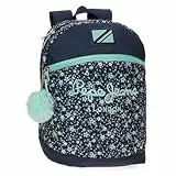 Pepe Jeans Alenka Federmäppchen, perfekte Größe für den Rucksack, die Aktentasche oder die Tasche von Joumma Bags, Denim, 25 x 32 x 12 cm, Lässiger Rucksack