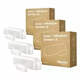 FIBARO Door Windows Sensor 2 / Z-Wave Plus Türfenster und Temperatursensor, White, FGDW-002-1 (Packung mit 3)