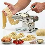 FACKELMANN Chefkoch Nudelmaschine für leckere Pasta – Aufsätze für Lasagneblätter, Tagliatelle & Spaghetti – Inklusive Tischhalterung und Anti-Rutsch-Boden
