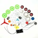 FTVOGUE Zahnradsätze Spielzeugauto DIY Zubehör Motoren Schnecken Riemen Buchsen Riemenscheiben Zahnräder Sortiment Set