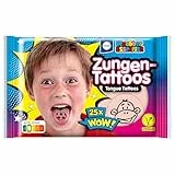 Küchle Knabber-Esspapier Zungentattoos 11g | Bunter Knabberspaß | Kinder-Oblaten | Süßigkeiten Kindergeburtstag | Bunter Mix | Vegan | 1 x 11g