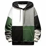 Moshtashio Hoodie Herren Kapuzenpullover Langarm Sweatshirts Basic Pullover Classic Männer Sweatjacke Unisex Casual Frühling Herbst Winter… (Grau Grün, XXL)