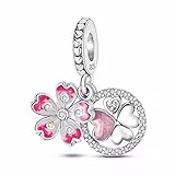QIKAOLA Charms für Pandora Armbänder 925 Sterling Silber Charm Beads Kompatibel mit Armbänder Europäische Halskette Charm Anhänger für Frauen