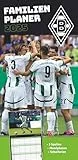 N NEUMANNVERLAGE - Borussia Mönchengladbach 2025 Fan-Timer, 22x45cm, Fußball-Familienplaner mit 5 Spalten und Motiven der Stars, Fan-Kalender mit Fußball-Highlights und deutsches Kalendarium