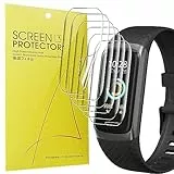 Blueshaweu Schutzfolie Kompatibel für TOOBUR Fitness Tracker ‎1,05 Zoll ID155, HD klar Flexible TPU Displayschutzfolie [6 Stück] für TOOBUR ID155 Aktivitätstracker (transparent)