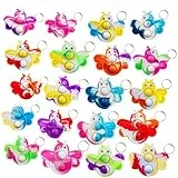 Victgame 30 Stück (Schüler der Schule Geschenke und Party Favors) Bulk Mini Pop Keychain Biene Fidget für Schüler Geburtstag Partybegünstigungen