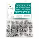 300 Stück Druckfedern Sortiment Kit, Zugfedern Sortiment, Edelstahl Druckfeder Set, Spiralfedern Metallfedern Set, Kleine Federn Set, Mechanische Druckfedern für DIY Home Auto Springs(23 Größen)