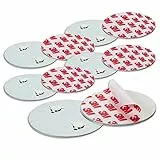 SHD Klebepads Magnetische Rauchmelder-Halterung für Feuermelder, 3M Selbstklebepads mit Magnethalterung, Ø 70mm, Sichere, Schnelle & Einfache Montage, kein Bohren und Keine Schrauben, 5er-Set