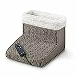 Beurer FWM 45 Elektrischer Fußwärmer mit Massage-, Wärme- und Entspannungsfunktion für beanspruchte Füße; mit weichem Plüschfutter