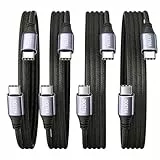 Ocetea 60W USB C Kabel, [4er Pack, 0,3M 1M 2M 2M] USB C auf USB C Kabel Set, PD 3.0 Schnellladekabel USB C Kompatibel mit iPhone 16 15 Pro Max, MacBook Pro Air, iPad Pro Air, Galaxy S24 S23, Pixel