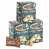 FOOD Crew 30x Weihnachtsglückskekse mit Spekulatius Geschmack - Glückskekse - Süßigkeiten Weihnachten - Gebäck Einzeln Verpackt mit deutschen Sprüchen - Vegan - Made in Germany