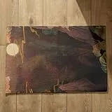 EHOMERY Schmutzfangmatte Innen Waschbar Groß Sauberlaufmatte Groß Kunst Im Chinesischen Stil Schmutzfangmatte Gentle North Fussmatte Aussen 40x60cm