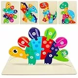 Ryvera Holzpuzzle für Kleinkinder von 1-3 Jahren, Montessori Spielzeug ab 2 3 Jahre, Holzspielzeug Puzzle ab 2 3 Jahre,Pädagogisches Spielzeug Geschenk für 1 2 3 Jährige Jungen und Mädchen