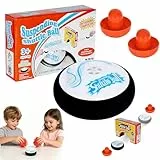 Air Hockey Hover Puck, Portable Air Hockey mit 2 Roten Lufthockey Drücken, Fast Sling Puck Spiel, Tischhockey Eishockey Tischspiel für Innen und Außen Geschenk Für Kinder Und Erwachsene