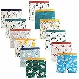 JackLoveBriefs Jungen Boxershorts aus Baumwolle Unterhosen 12er Pack, 1-3 Jahre, Mehrfarbig, Größe S