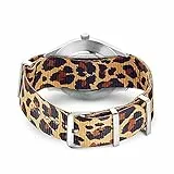 THOMAS SABO Uhrenarmband CODE TS Nato Animal Print Polyester Beige