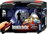 Die drei ??? Detektivkoffer von KOSMOS, Detektiv Spielzeug Set für Kinder ab 8 Jahre mit Fingerabdruck-Pulver, wichtige Utensilien und Profitipps zur Ermittlung, Wit