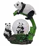 PIA INTERNATIONAL Glitzerkugel Pandas Schneekugel Tier Tiere Pandabären Pandabär Panda Schneekugeln