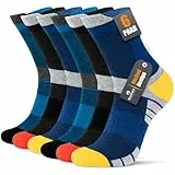 Niofind Socken Herren Damen 43-46 37-42, 6 Paar Baumwolle Sportsocken, Wandersocken, Arbeitssocken, Atmungsaktiv Tennissocken, Laufsocken, Elastische Sneaker Socken Herren mit Dicke Frotteesohle