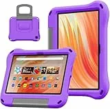 DJ&RPPQ Tablet Case for Kids - Light Weight Anti Slip Shockproof Kids Friendly Case.Nicht kompatibel mit iPad Samsung 10 Zoll Tablet. (Purple)