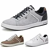 ARRIGO BELLO Sneaker Herren Schuhe Business Freizeitschuhe Leichte Trainers für Walking, Laufen, Sport Größe 41-46 (45, A_Grau)