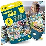 tigermedia tigertones Duo Prepaid-Zugang 6 Monate | Audio-Streamingdienst für Kinder | Über 30.000 Audiotitel | Volle Kostenkontrolle | Nutzbar mit tigerbox Touch und MINI | Musikbox