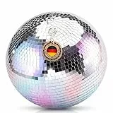 ETEC Professional Spiegelkugel 30cm - Disco Kugel Party Licht DJ Equipment für Lichteffekte und Partybeleuchtung