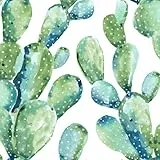 RoomMates RMK11351WP Tapete, Kaktus, Blau