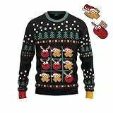 JAP Christmas Tic Tac Toe - Lustiger Hässlicher Weihnachtspullover Für Damen und Herren Ugly Christmas Sweater - M