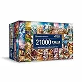 Trefl Prime - Puzzle UFT, Earth Chronicles: from The Creation to The Future - 21000 Elemente, Riesengroßes Puzzle, Großes Spiel, Dickster Karton, für Erwachsene und Kinder ab 12 Jahren