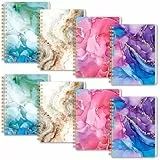 Koogel Mini-Spiralnotizblöcke, A6, kleine Spiral-Tagebuch, Taschennotizbücher, College-Notizblöcke für Frauen, Geschenk, Büro, Schulbedarf, 4 Stück