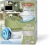 Pattex AERO 360° Kompakt Luftentfeuchter Green Colour Collection, 1 Gerät inkl. 1 Nachfülltab, Raumentfeuchter für effektive Luftzirkulation, Raumluftentfeuchter reduziert Luftfeuchtigkeit