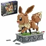 MEGA Pokémon Actionfigur-Bauset, bewegliches Evoli mit 1381 Teilen, zum Laufen an der Kurbel drehen, Spielzeug für Sammler zum Zusammenbauen und Präsentieren, HTH71