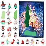 Angenster Anime Adventskalender 2024, 24 Tage Weihnachts Adventskalender Figuren Elfen Countdown Kalender, Idee Adventskalender 2024 Männer und Frauen, Weihnachtskalender für Geschenk Dekoration