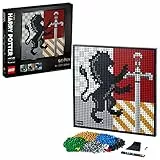 LEGO 31201 Art Harry Potter Hogwarts Wappen Set, Wanddekor, DIY Puzzle für Erwachsene, Zimmer-Deko