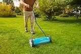 Gardena Classic Spindelmäher 400: Handrasenmäher mit 40cm Arbeitsbreite für bis zu 200 m² Rasenfläche, Messerwalze aus Qualitätsstahl, berührungslose Schneidetechnik, geräuscharm und präzise (4018-88)