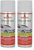 NIGRIN Haftgrund, 400 ml Sprühdose, für die Grundierung von Oberflächen vor dem Lackieren, Grau (Packung mit 2)