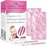 Easy@Home 20 x Schwangerschaftstest Frühtest 10 miu/ml - Empfindliches und Schnelles Test - Frühschwangerschaftstest Ultra Frühtest Schwangerschaft Streifen (20 HCG Tests)