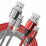 USB C Kabel 3m [2 Stück ] 3.1A ladekabel USB C Nylon Schnellladung und Synchronisierungskabel USB C für Samsung 10te 9 Switch Huawei P40 P30 P20 Mate 20 Sony Xperia HTC LG Moto G7 Sony Xperia