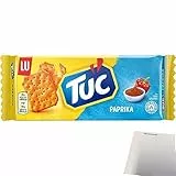 LU Tuc Cräcker Paprika mit würzigem Paprika-Geschmack (100g Packung) + usy Block