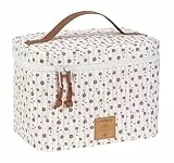 LÄSSIG Baby Wickeltisch Organizer Windel- to Go/Casual Nursery Caddy To Go Flowers white