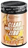 IronMaxx Clear Whey Isolate Zero - Orange 400g Dose | Klares Molkenprotein-Isolat ohne Zucker | Laktosefreies Clear Protein | Protein Limonade mit fruchtig-erfrischendem Geschmack