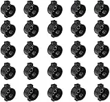 Meister Schalterdose Unterputz - 40 mm tief - schwarz - 25 Stück - 60 mm Durchmesser - Zum Einbau von Schaltern & Steckdosen / Unterputzdose mit Tunnelstutzen / Gerätedose / Abzweigdose / 7460010