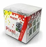 Pracht Creatives Hobby Pixel P90068-63501 Spaß Bastelset 30, zur Gestaltung von 6 Schlüsselanhängern für Kinder, kinderleichtes Stecksystem, ohne Bügeln und Kleben, Steinchen aus Biokunststoff