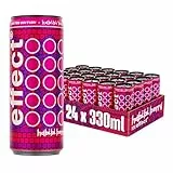 effect HABIBI BERRY Energy Drink – Tray mit 24 x 330 ml Energy Dosen Einweg, Koffeinhaltiges Erfrischungsgetränk mit B-Vitaminen – fruchtig & frischer Beeren-Mix Geschmack, vegan