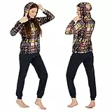 LOREZA ® Damen Thermo Hausanzug Freizeitanzug aus Baumwolle - Modell 2 - S